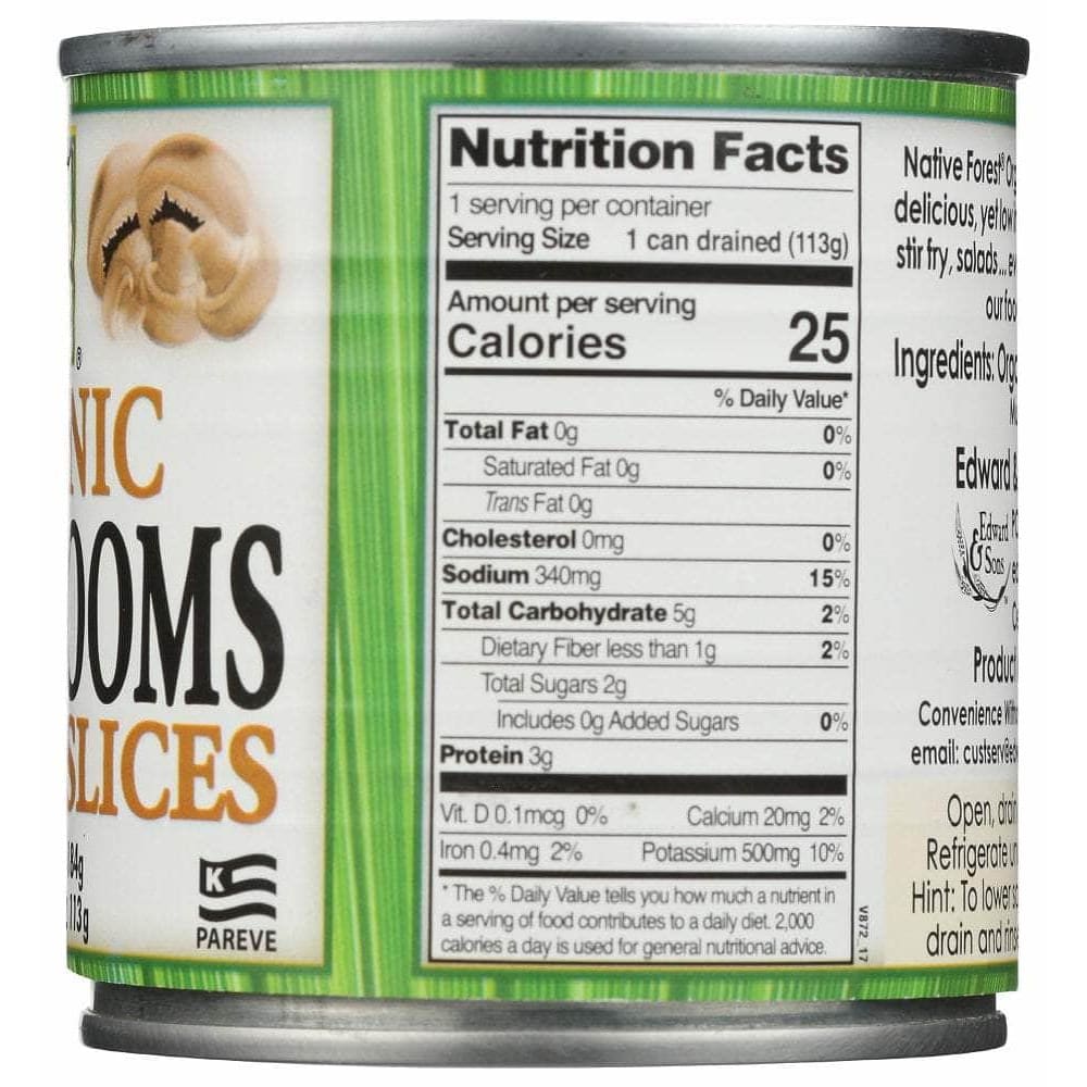 NATIVE FOREST Native Forest Organic Mushrooms Crimini Slices, 4 Oz
