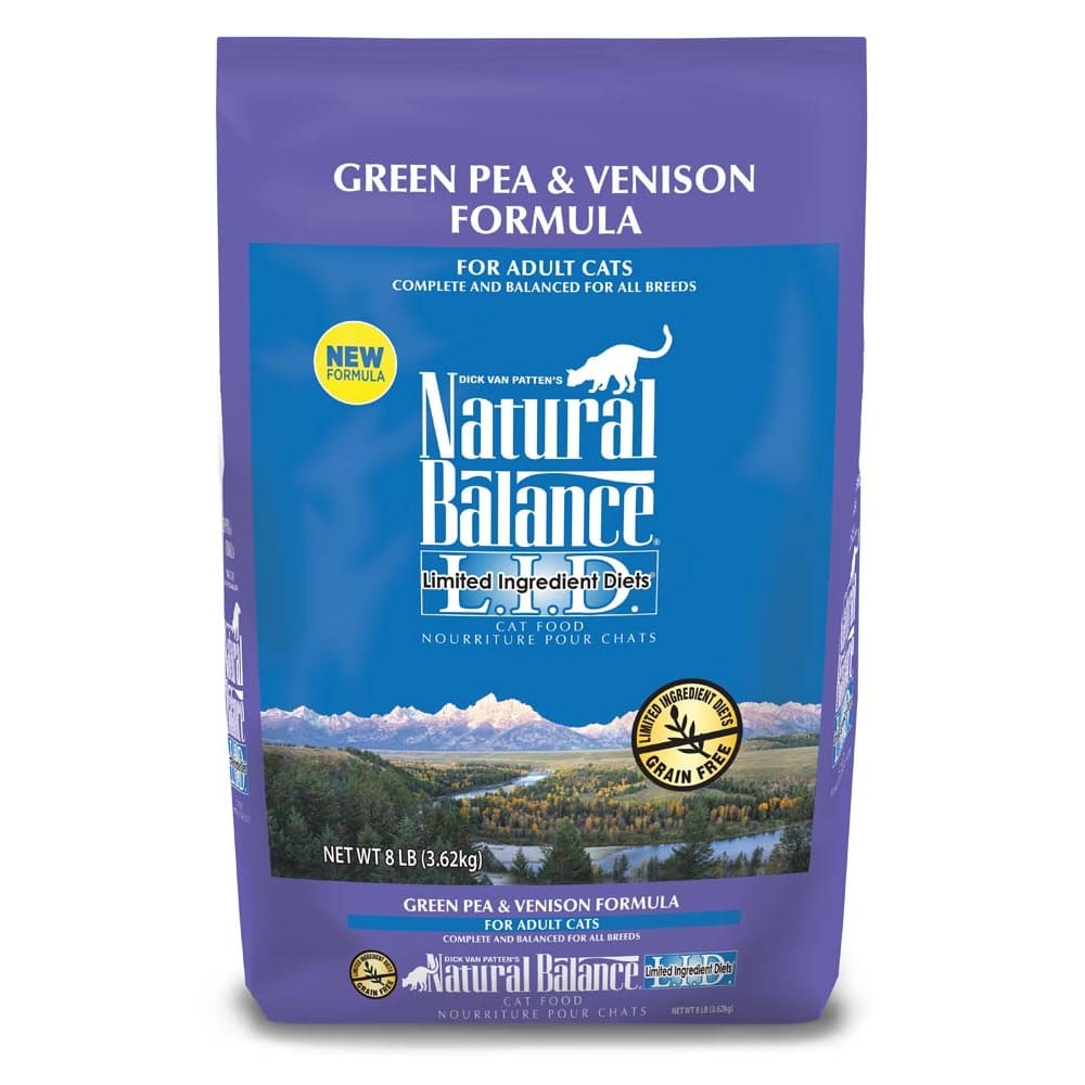 Natural Balance Pet Foods L.I.D. Dry Cat Food Green Pea Venison 1ea/8 lb - Pet Supplies - Natural Balance