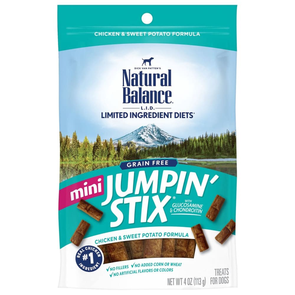 Natural Balance Pet Foods L.I.T Hip-Stix Chicken Formula Semi-Moist Dog Treats 4 oz Mini - Pet Supplies - Natural Balance