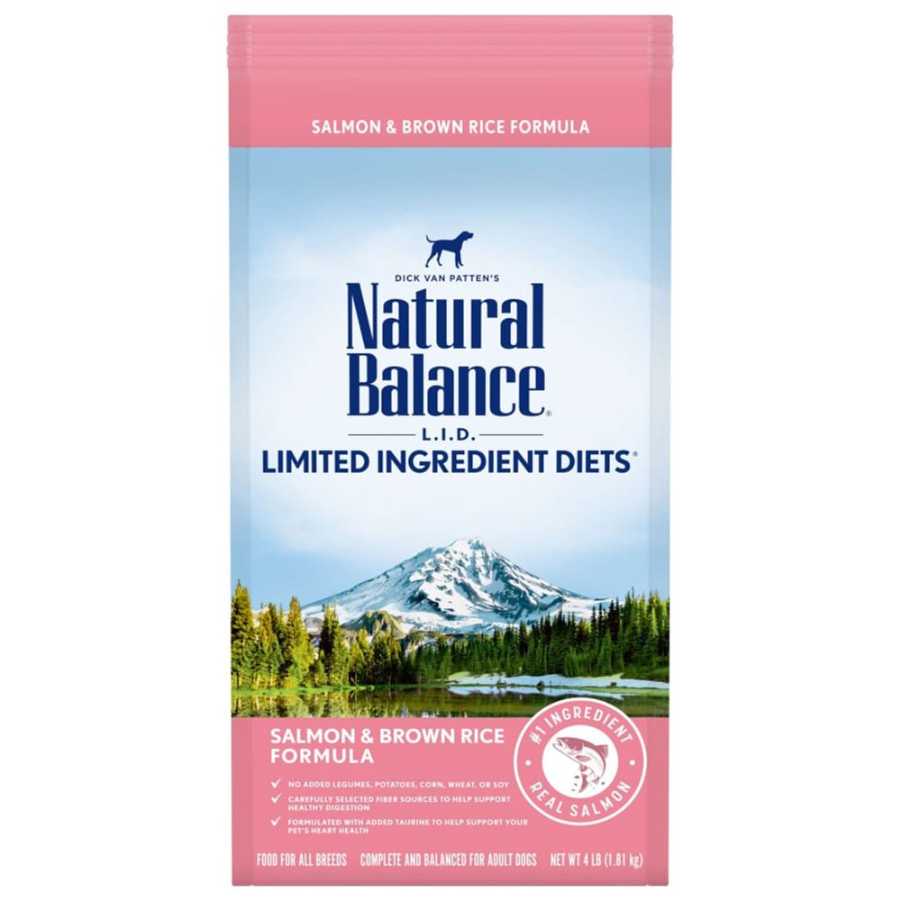 Natural Balance Pet Foods LID Salmon and Brown Rice Dry Dog Food 4 lb - Pet Supplies - Natural Balance