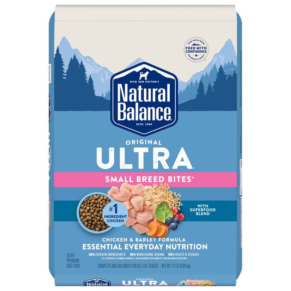 Natural Balance Pet Foods Ultra Small Breed Bites Chicken Dry Dog Food 11lbs - Pet Supplies - Natural Balance