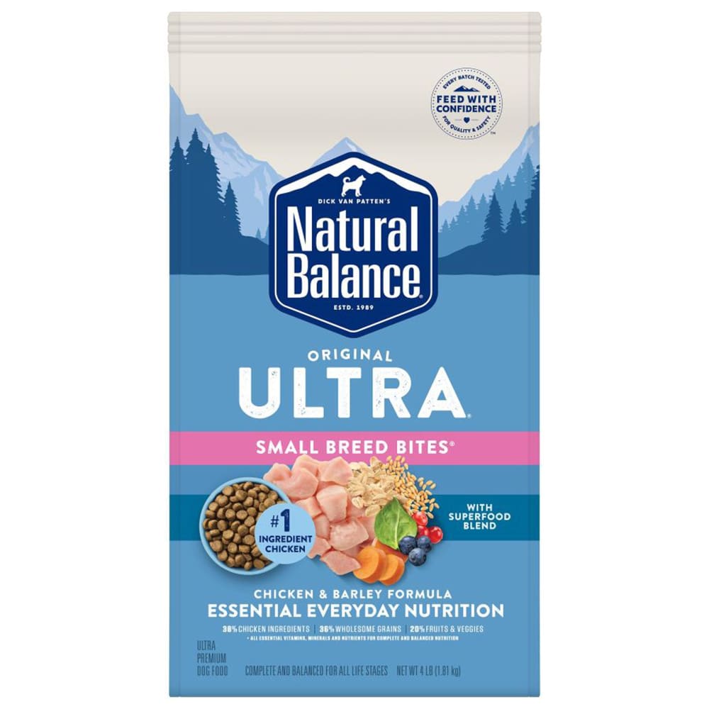 Natural Balance Pet Foods Ultra Small Breed Bites Chicken Dry Dog Food 4lbs - Pet Supplies - Natural Balance