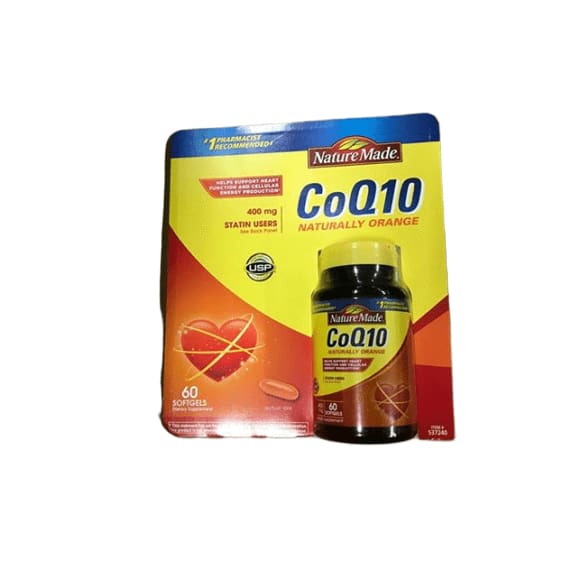 Nature Made CoQ10 Coenzyme Q10 400 mg - 60 Softgels - ShelHealth.Com