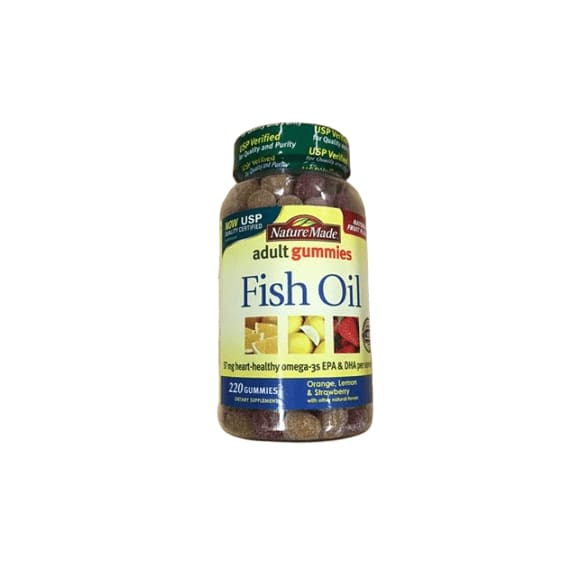 Nature Made Orange, Lemon and Strawberry Banana Flavor Fish Oil Adult Gummies, 220 ct. - ShelHealth.Com