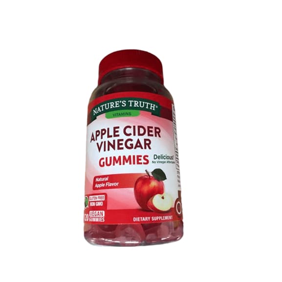 Nature's Truth Vitamins Apple Cider Gummies, Apple, 120 Gummies - ShelHealth.Com