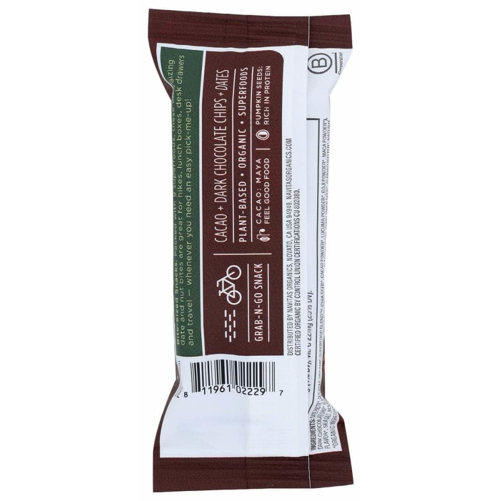 NAVITAS Navitas Organic Power Snacks Chocolate Cacao, 1.05 Oz