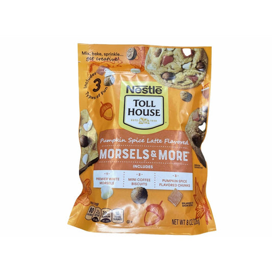 Nestlé Toll House Nestle Toll House Pumpkin Spice Latte Flavored Morsels & More, Fall Snacks, 8 oz.