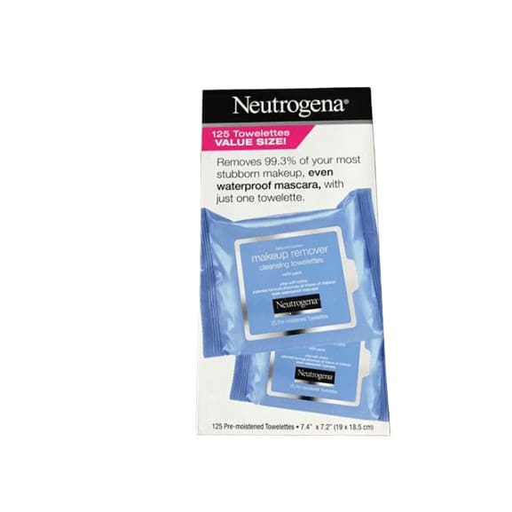 Neutrogena Cleansing Makeup Remover Facial Wipes Waterproof Mascara Remover Refill Pack, 125 ct. - ShelHealth.Com