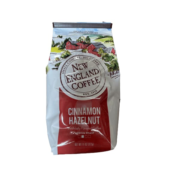 New England New England Coffee Cinnamon Hazelnut Ground Coffee, 11 Oz.