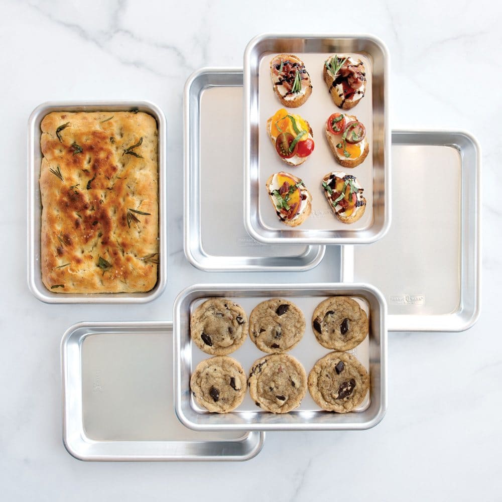 Nordic Ware Naturals Silver Eighth Sheet Pans 6 Pack - Bakeware - Nordic Ware