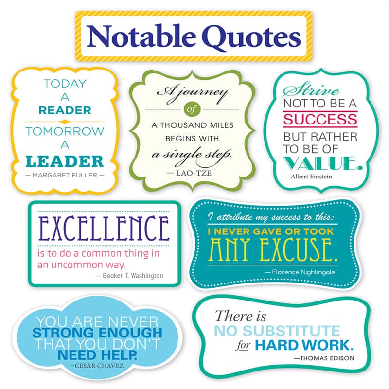 Notable Quotes Bb St (Pack of 3) - Motivational - Scholastic Teaching Resources