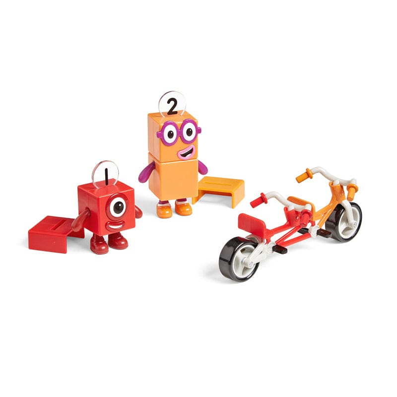 Numberblocks 1 & 2 Figure On A Bike (New Item With Future Availability Date) (Pack of 3) - Dolls - Learning Resources