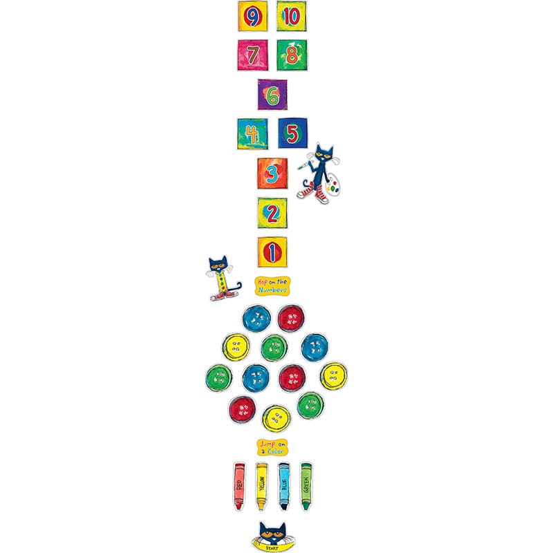 Numbers And Colors Sensory Path Pete The Cat - Classroom Management - Teacher Created Resources