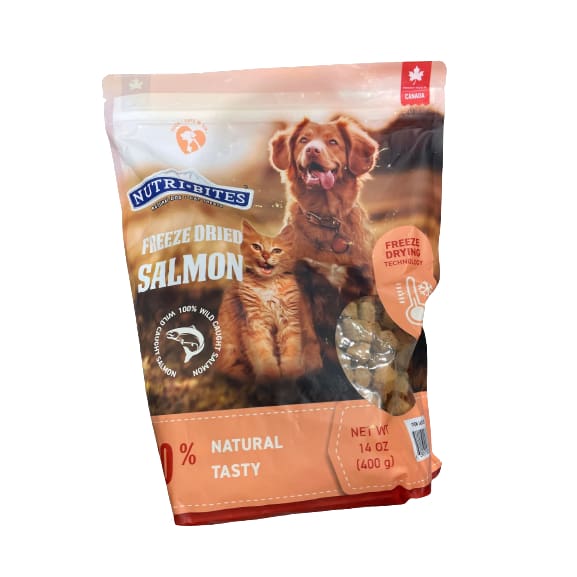 Nutri Bites Freeze Dried Salmon Natural Tasty 14 oz. - Nutri Bites