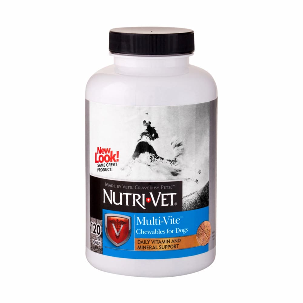 NutriVet MultiVite Chewable Vitamins for Dogs Liver 1ea-120 ct - Pet Supplies - NutriVet