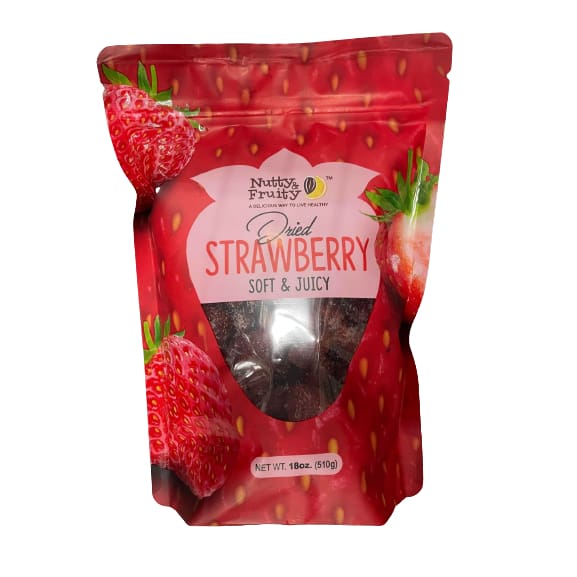 Nutty & Fruity Dried Strawberry Soft & Juicy 18 oz. - Nutty & Fruity