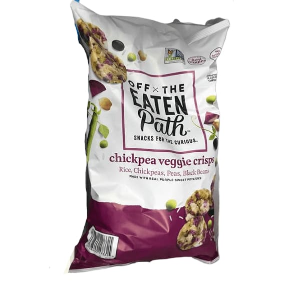 Off The Eaten Path Chickpea Veggie Crisps with Real Purple Sweet Potatoes, 19 oz - ShelHealth.Com