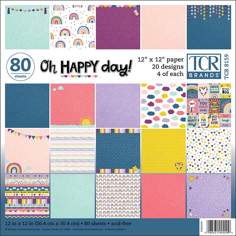 Oh Happy Day Project Paper (Pack of 2) - Craft Paper - Teacher Created Resources