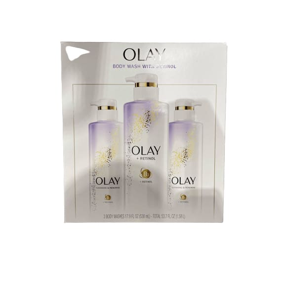 Olay Olay Body Wash with Retinol, 3 x 17.9 fl. oz,