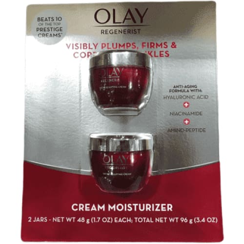 OLAY Regenerist Micro-Sculpting Cream, 2 Jars of 1.7 OZ (Total 3.4 OZ) - ShelHealth.Com