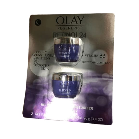 Olay Regenerist Retinol 24 Night Moisturizer, 1.7 oz, 2-pack - ShelHealth.Com
