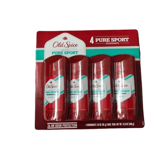 Old Spice High Endurance Deodorant Pure Sport, 4 pk. - ShelHealth.Com
