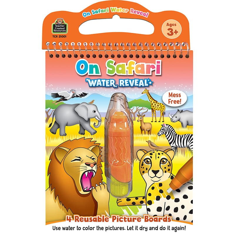 On Safari Water Reveal (Pack of 10) - Art & Craft Kits - Teacher Created Resources
