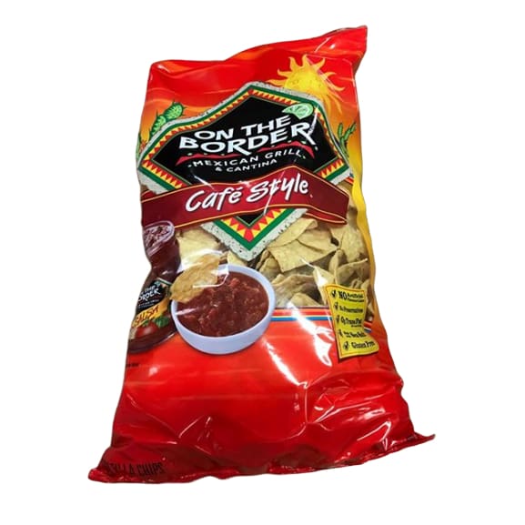 On The Border Cafe Style Tortilla Chips, 18 Oz. 