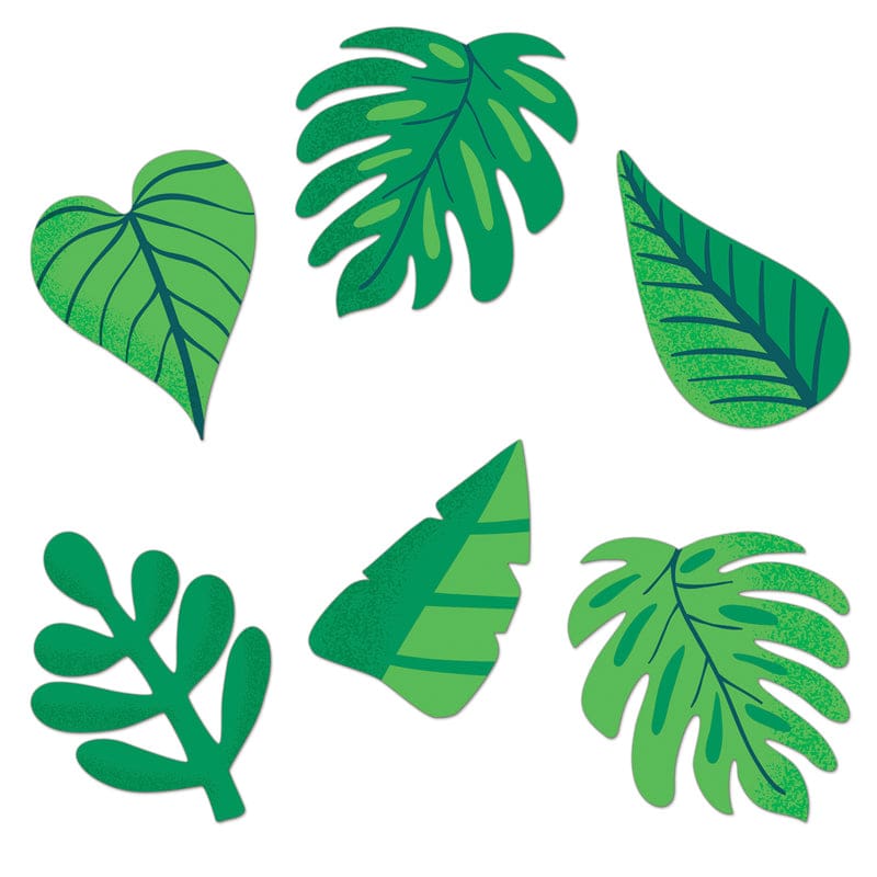 One World Tropical Leaves 5In 36Pk Cutouts (Pack of 8) - Accents - Carson Dellosa Education