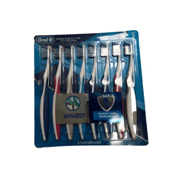 Oral-B Pro-Health Toothbrushes Soft, 8 pk. - ShelHealth.Com