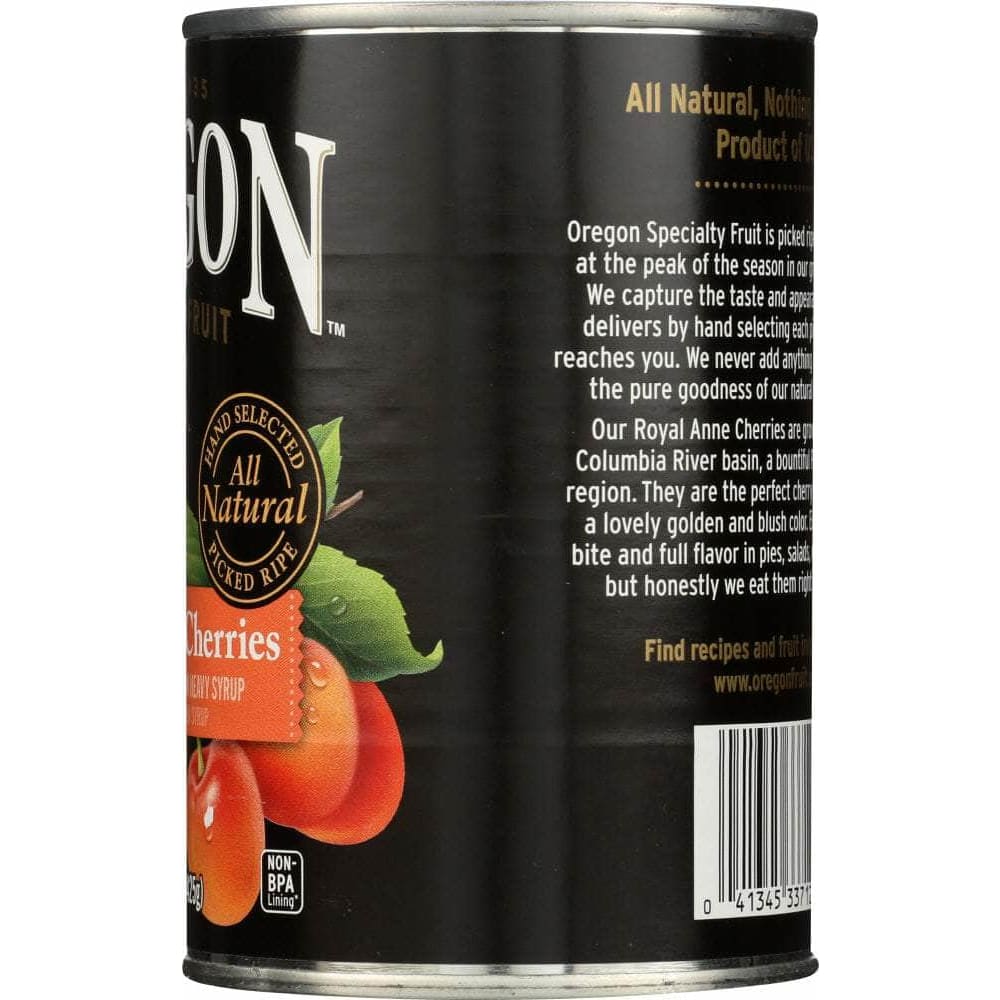 Oregon Specialty Fruit Oregon Light Sweet Cherries in Heavy Syrup, 15 oz