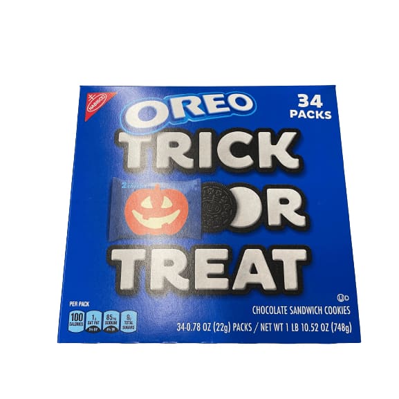 Oreo Oreo Chocolate Sandwich Halloween Cookies, (2 Cookies Per Pack) Special Halloween Edition