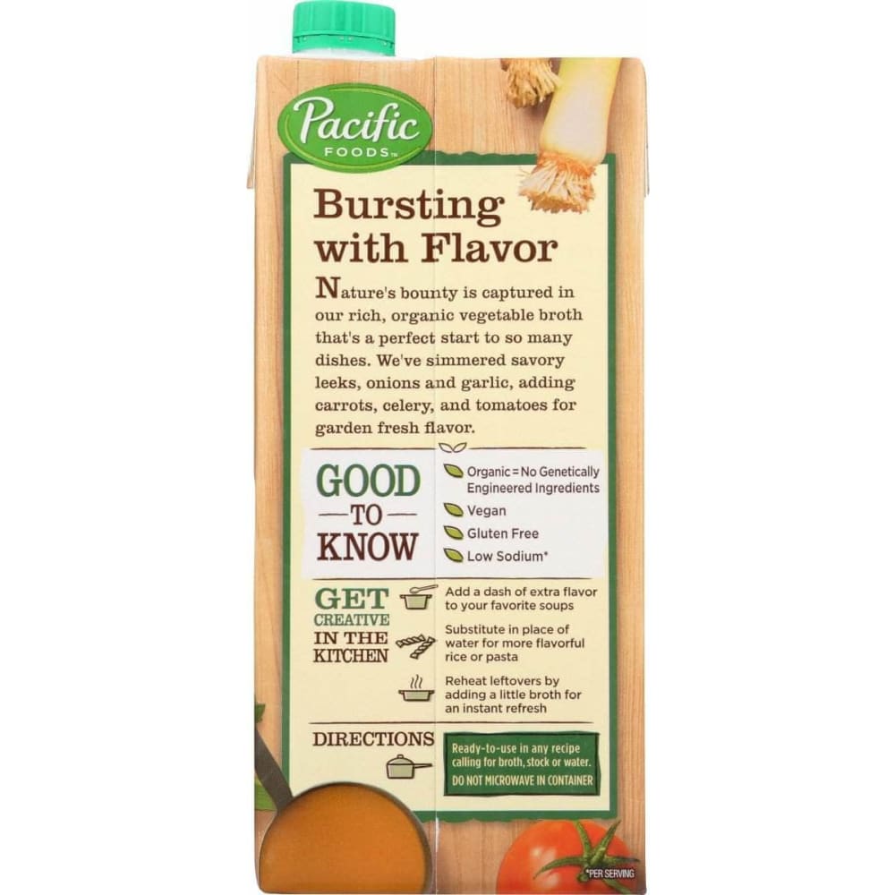 PACIFIC FOODS Pacific Foods Organic Vegetable Broth, 32 Oz
