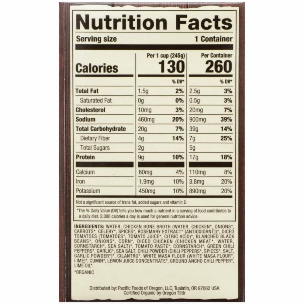 PACIFIC FOODS Pacific Foods Soup Chkn Trtla Bne Broth, 17 Oz