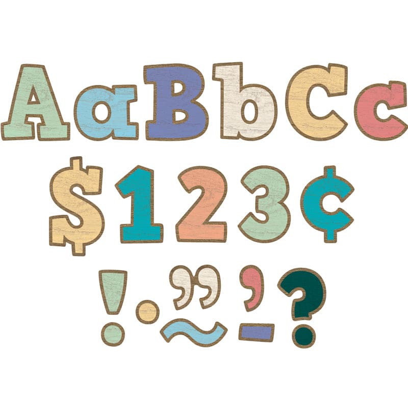 Painted Wood 4In Letters Combo Pack Bold Block (Pack of 6) - Letters - Teacher Created Resources