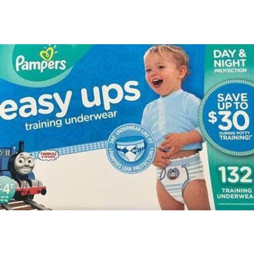 Pampers Easy Ups Pull On Disposable Potty Training Underwear for Boys, Size  4T-5T, 116 Count