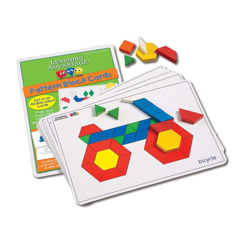 Pattern Block Cards (Pack of 2) - Patterning - Learning Advantage
