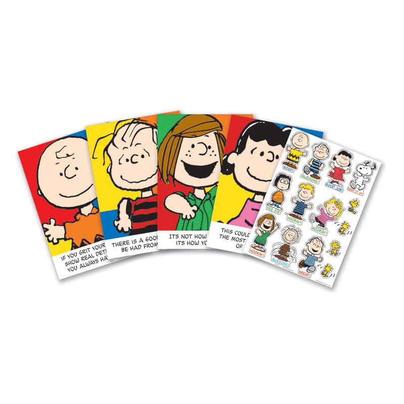 Peanuts Characters And Motivational Phrases Bb Set (Pack of 2) - Motivational - Eureka