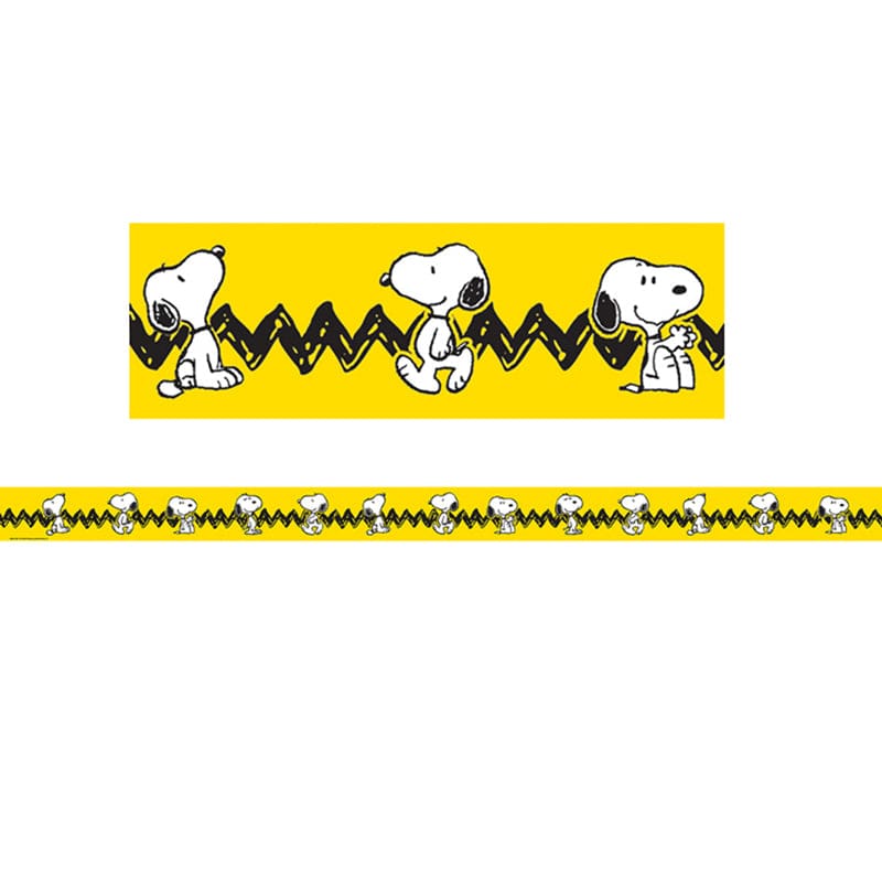 Peanuts Snoopy Yellow Deco Trim (Pack of 10) - Border/Trimmer - Eureka