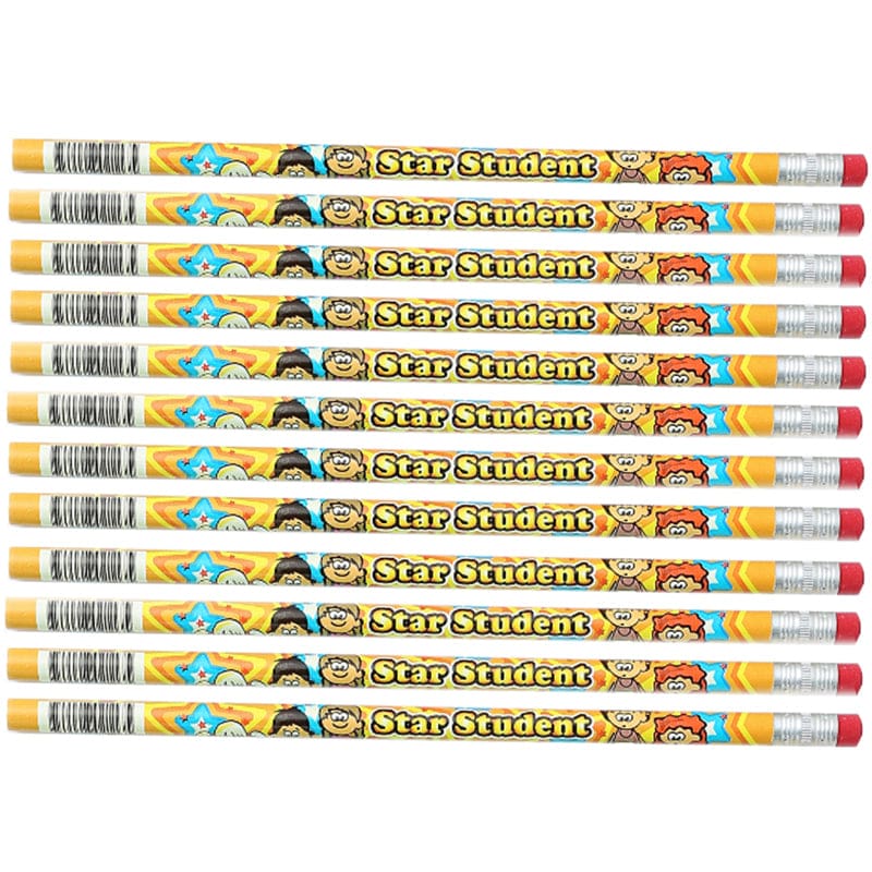 Pencils Star Student 12/Pk (Pack of 12) - Pencils & Accessories - Larose Industries- Rose Moon