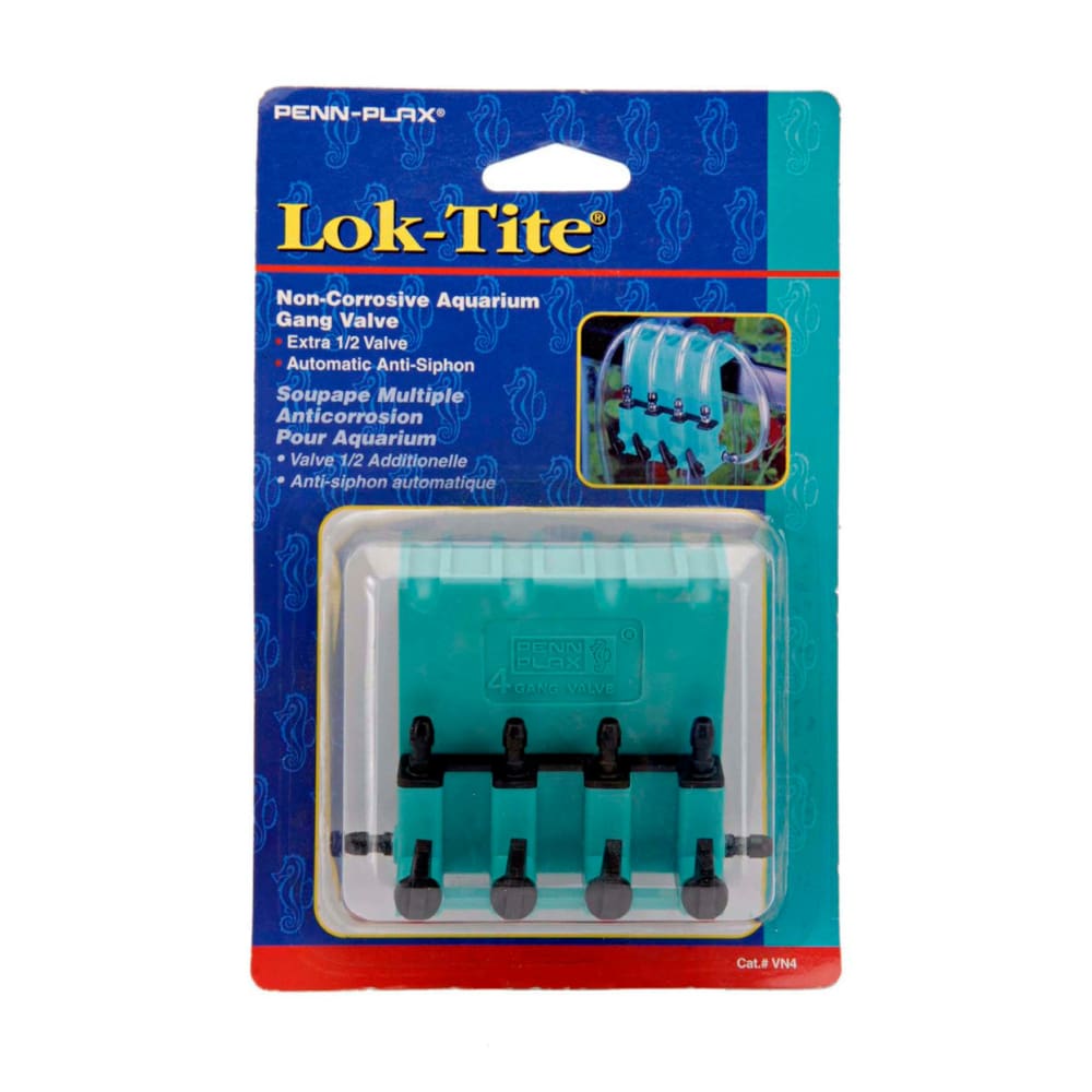 Penn-Plax Plastic Valve for Aquarium Pumps 4-Gang Green; Black - Pet Supplies - Penn-Plax