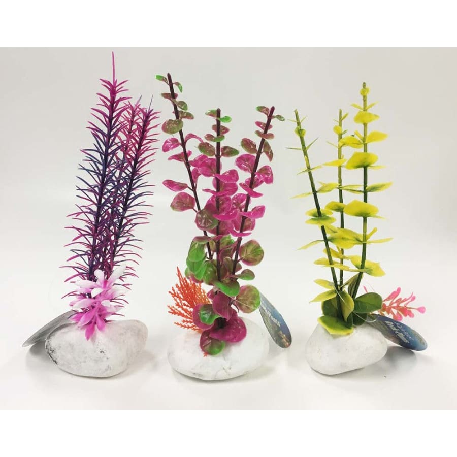 Penn-Plax Rock Aquarium Plant Style Assorted 8 in - Pet Supplies - Penn-Plax