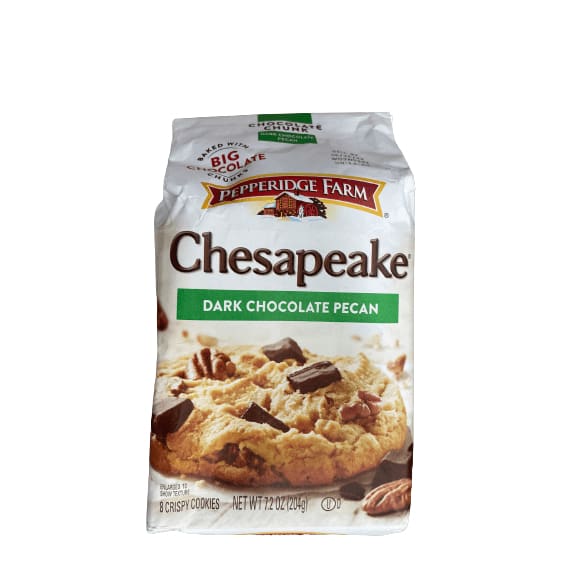 Pepperidge Farm Pepperidge Farm Chesapeake Crispy Chesapeake Dark Chocolate Pecan Cookies, 7.2 oz. Bag