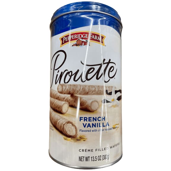 Pepperidge Farm Pepperidge Farm Pirouette Cookies, Créme Filled Wafers, Multiple Choice Flavor, 13.5 Oz Tin