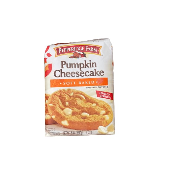 Pepperidge Farm Pepperidge Farm Soft Baked Pumpkin Cheesecake Flavored Cookies, 8.6 oz. Bag