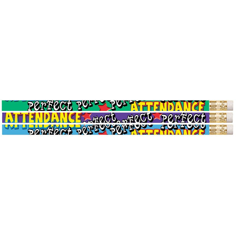 Perfect Attendance Pencil 12Pk (Pack of 12) - Pencils & Accessories - Musgrave Pencil Co Inc