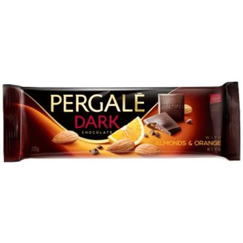 PERGALE Dark Chocolate with Caramelized Almonds and Orange 7.8 oz (220 g) - PERGALE