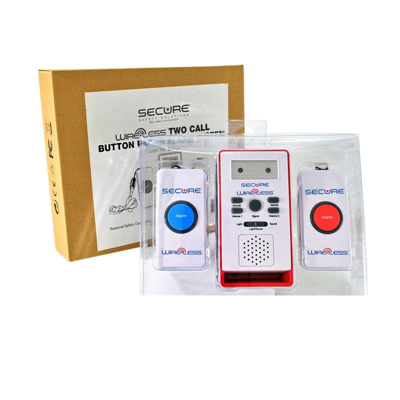 Personal Safety Two Call Button Caregiver Alert System - Nursing Supplies >> Alarms - Personal Safety