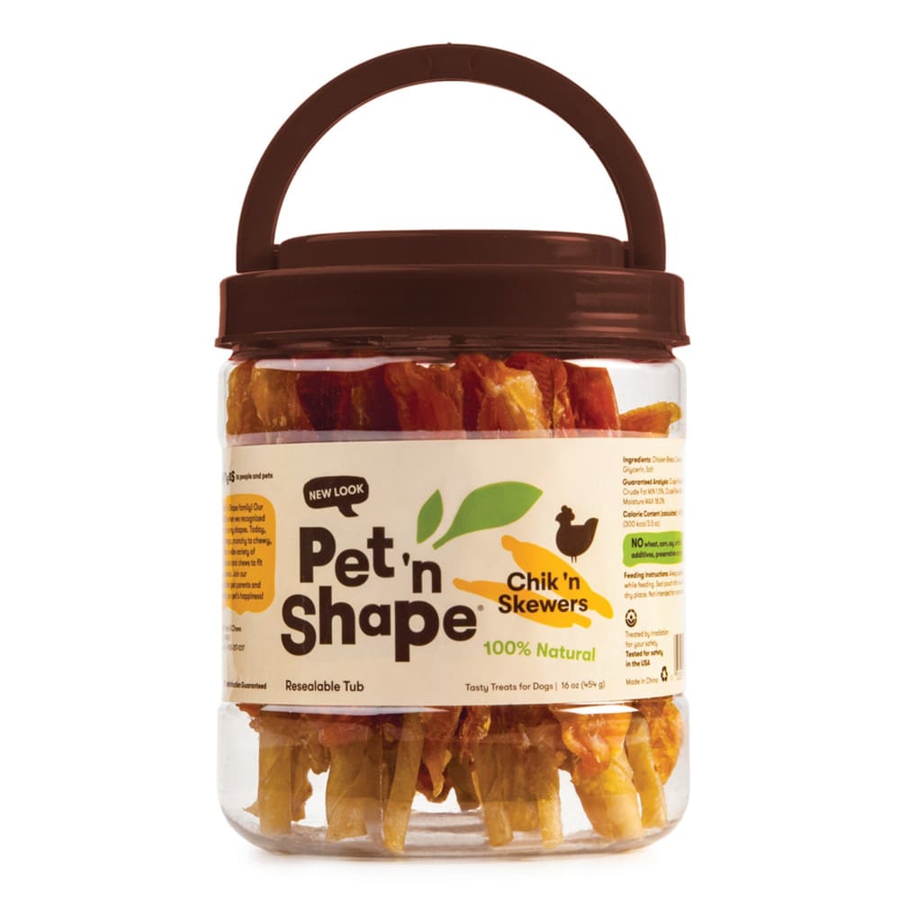 Pet N Shape Chik n Skewers Dog Treat 16 oz - Pet Supplies - Pet
