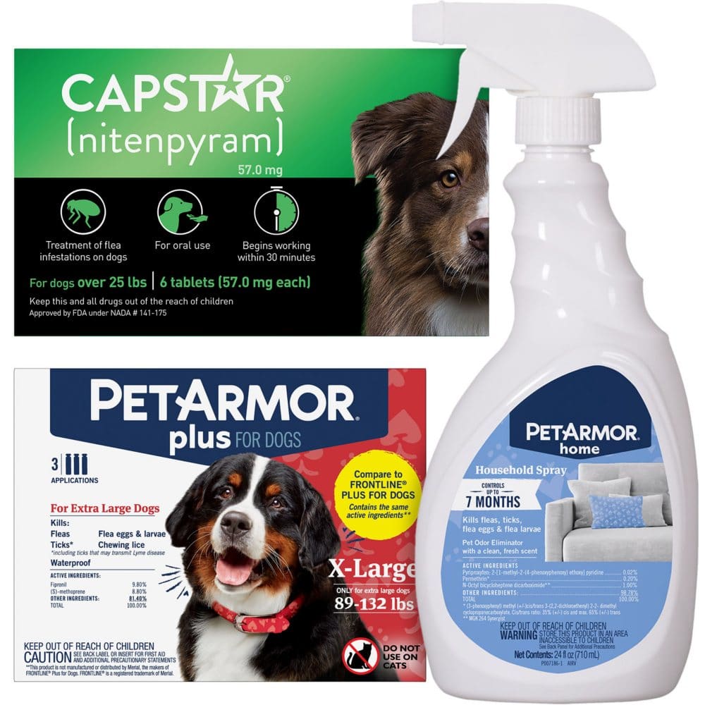 PetArmor Plus Capstar Flea & Tick Bundle for Extra Large Dogs 89 - 132 lbs. - Flea & Tick Care - PetArmor Plus